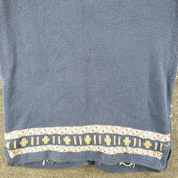 Portraits by Northern Isles Women's Sweater Vest Blue Small Sleeveless Hand Knit - Picture 7 of 11